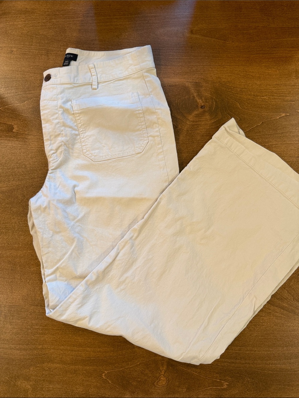 Banana Republic Wide Leg Pants in Cream